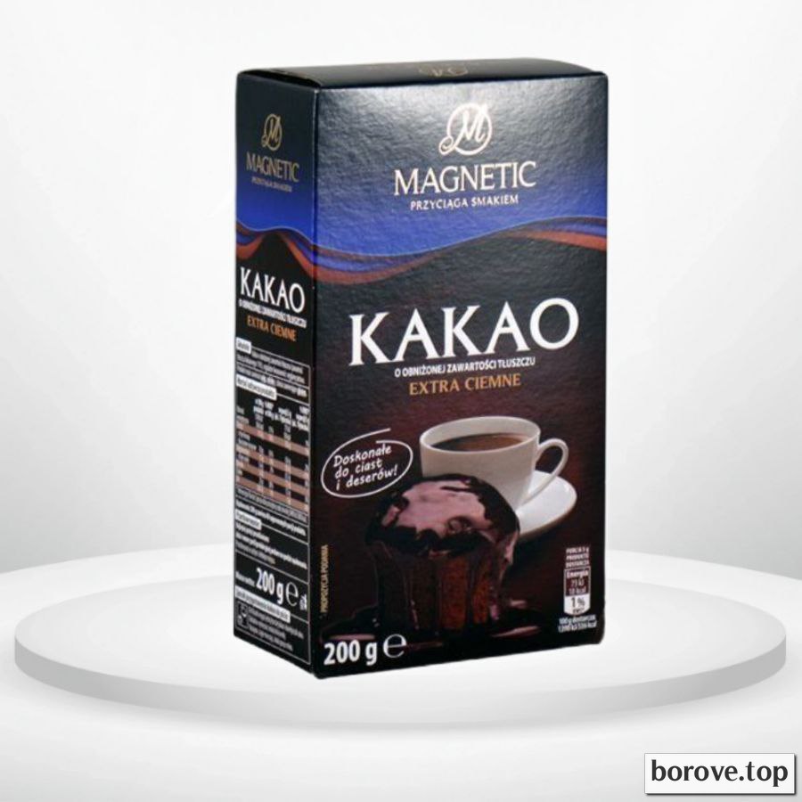 Какао темний без цукру Magnetic 200 г 