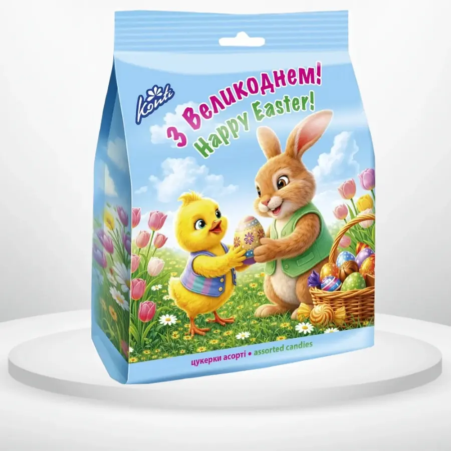 Цукерки Konti З Великоднем! асорті 250 г