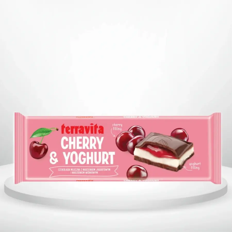 Шоколад Terravita Йогурт Вишня  235г