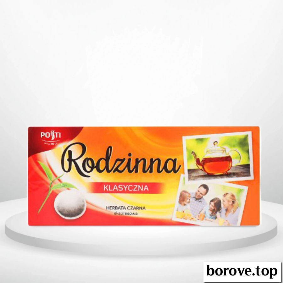 Родина класичний чорний чай 80 пакетів
