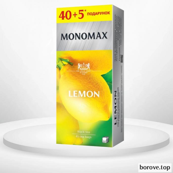 Чай чорний Мономах лимон 45 пакетиків