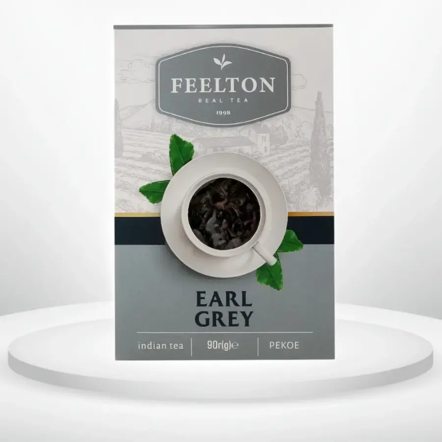 Чай чорний Feelton Earl Grey (бергамот) 90 г