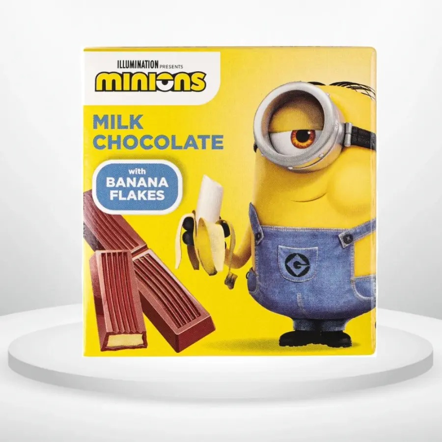 Шоколад Любімов Kids молочний з начинкою та банановим кранчем 50 г