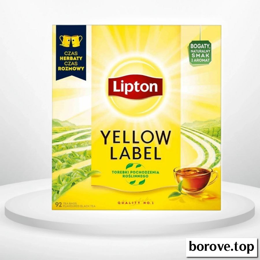 Чай ліптон чорний 92 пак