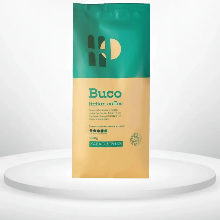 Кава в зернах Buco Italian coffee 1 кг