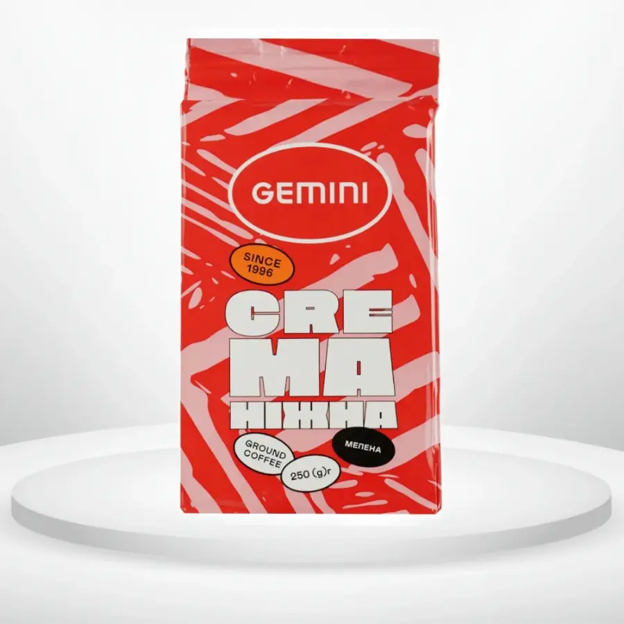 Кава мелена Gemini Crema ніжна 250 г (ірландський крем)