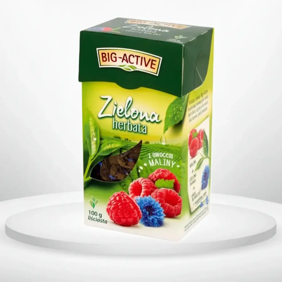 Чай зелений Big-Active Малина волошка 100 г