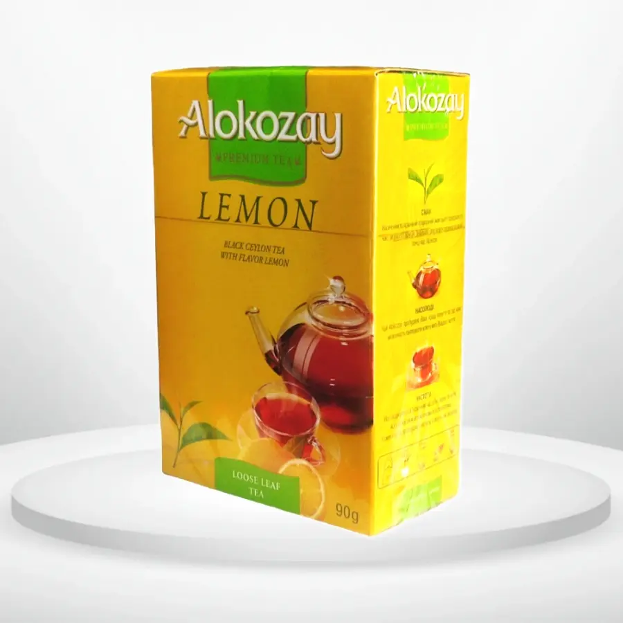 Чай Alokozay Лимон 90 г чорний