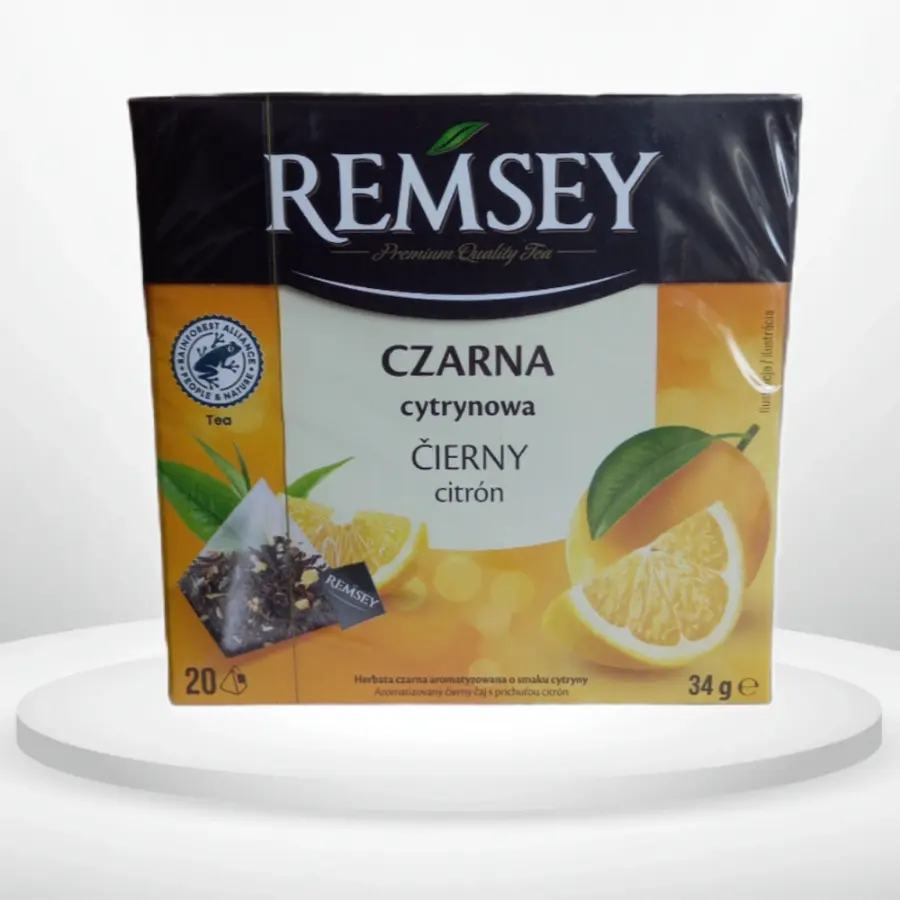 Чай чорний Remsey лимон 20 пірамідок