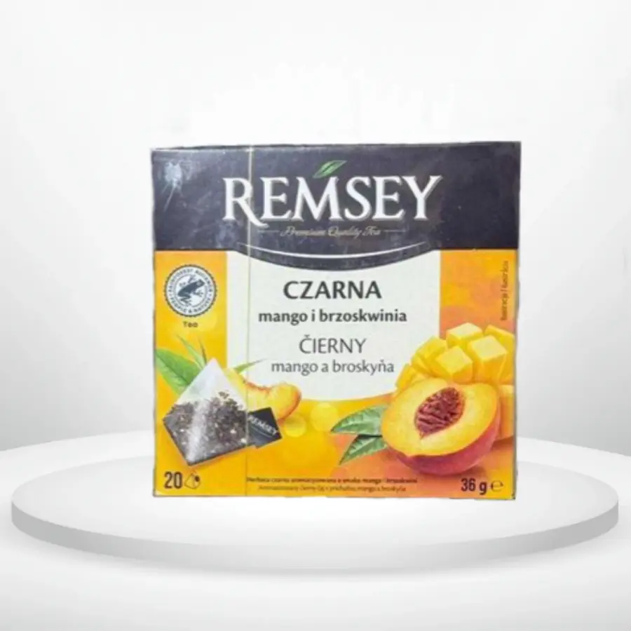 Чай чорний Remsey Манго та персик 20 пірамідок