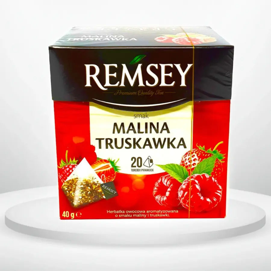 Чай фруктовий Remsey Малина та полуниця 20 пірамідок