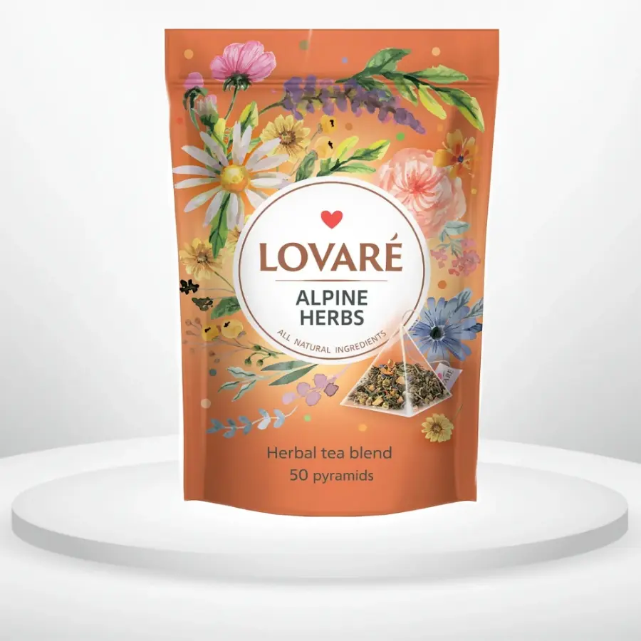 Чай Lovare Alpine herbs у пірамідках 50 шт