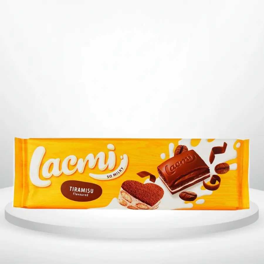 Шоколад молочний Roshen Lacmi Tiramisu з печивом 270 г