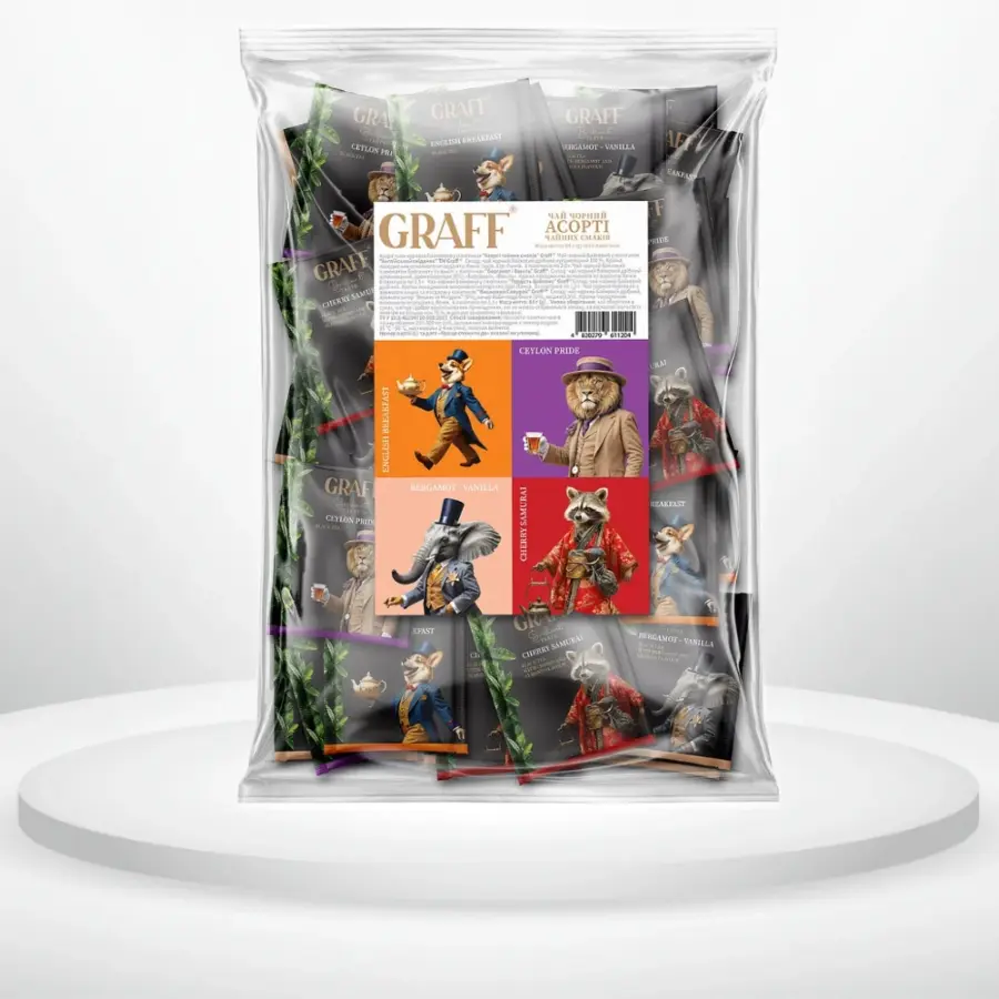 Чай чорний Graff Асорті 48 пакетиків
