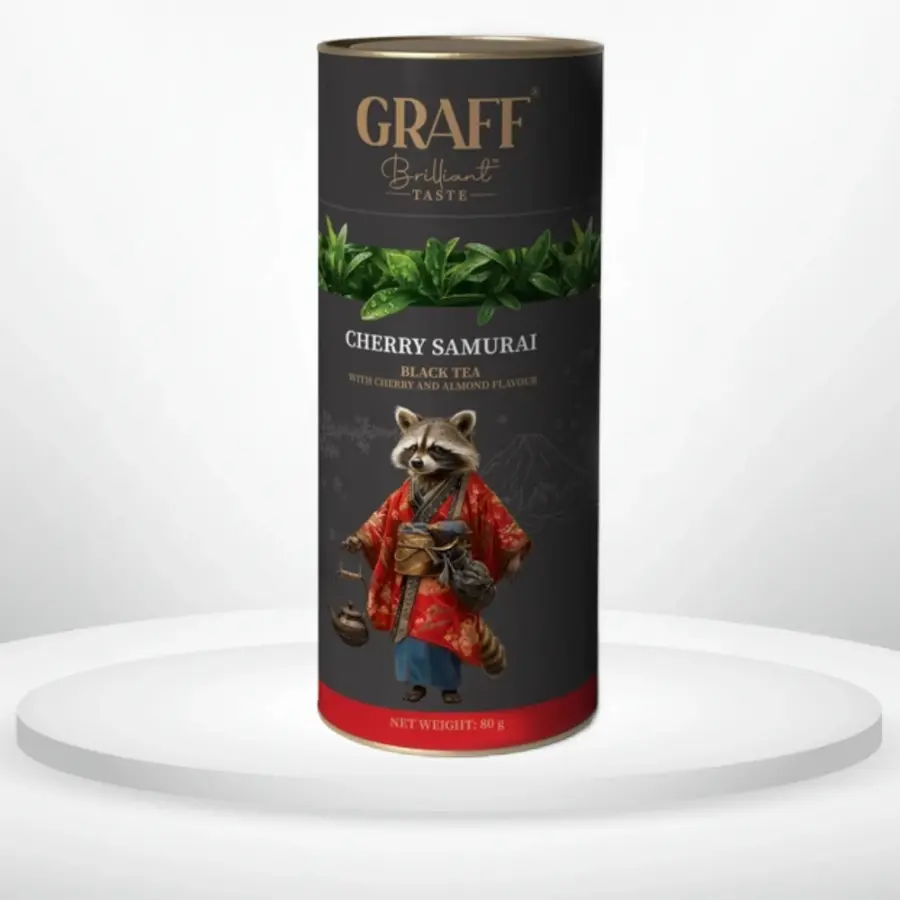 Чай чорний Graff Cherry Samurai тубус 80 г