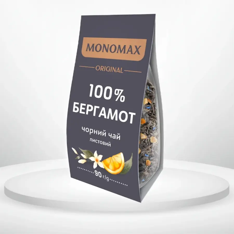 Чай чорний Monomax Original 100% Бергамот 90 г