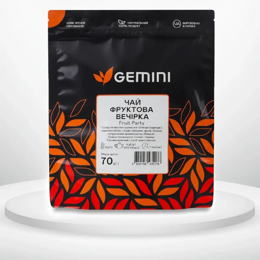 Чай фруктовий Gemini Фруктова вечірка розсипний 70г
