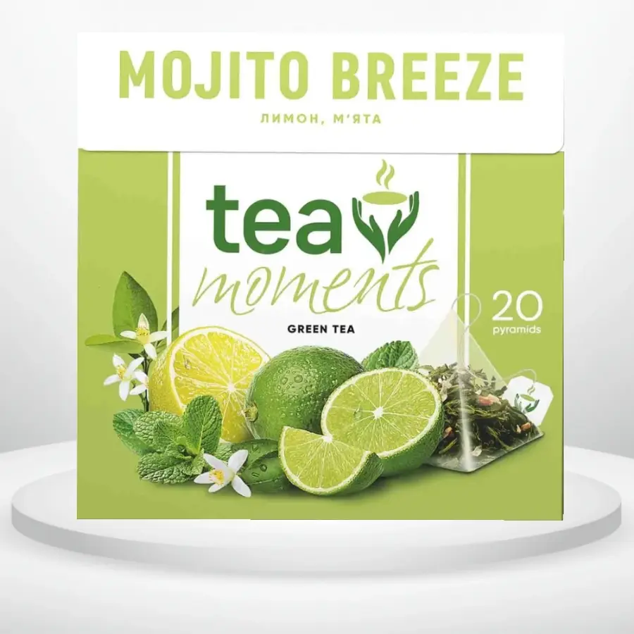 Чай зелений Tea Moments Mojito Breeze(мохіто) 20 пірамідок
