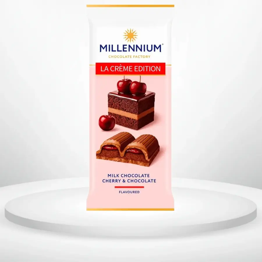 Шоколад Millennium La Creme Edition з вишневою начинкою 100 г
