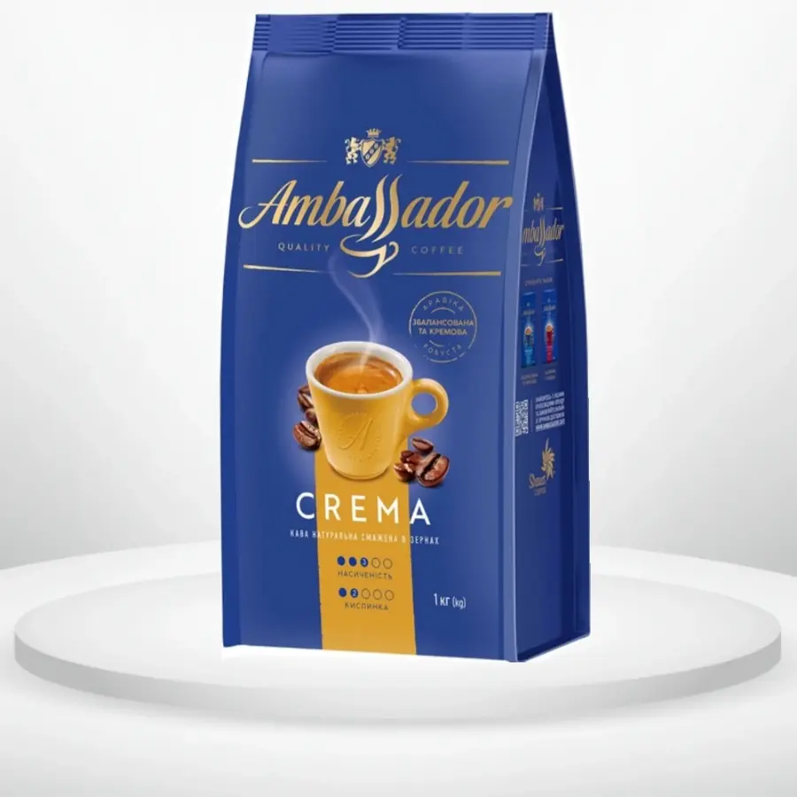 Кава в зернах Ambassador Crema 1 кг