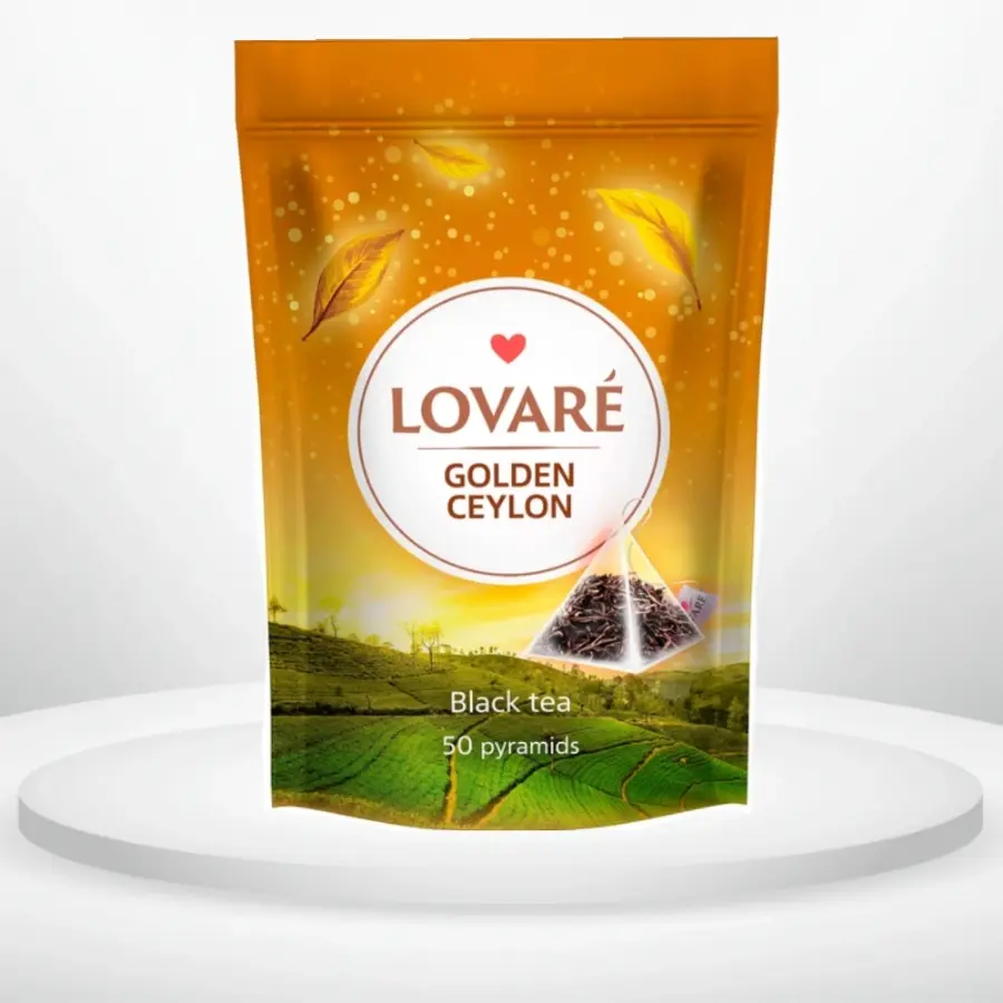 Чай чорний Lovare Golden Ceylon 50 пірамідок