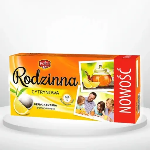 Чай Rodzinna Cytrynowa Родина Цитрус чорний 80 пакетів