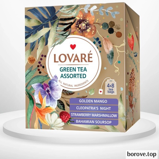 Чай зелений Lovare Асорті 32 пакетики
