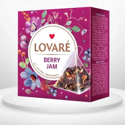 Чай плодово-ягідний Lovare Berry Jam 15 пірамідок