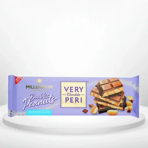 Шоколад Millennium Very Peri з начинкою, подрібненим та цілим арахісом 285 г