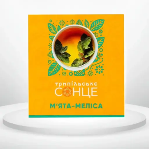 Чай Трипільське Сонце "М'ята-Меліса" трав'яний, 20 пак