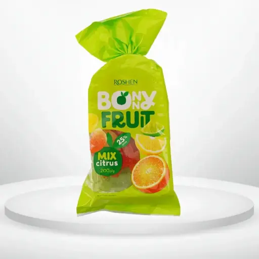 Цукерки желейні Roshen Bonny-Fruit 200 г в асортименті