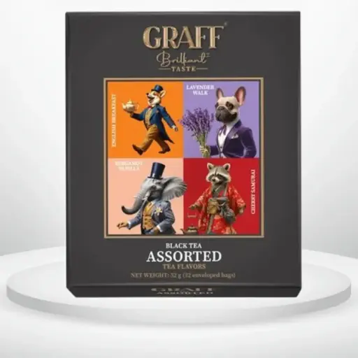 Чай чорний Graff Асорті 32 пак