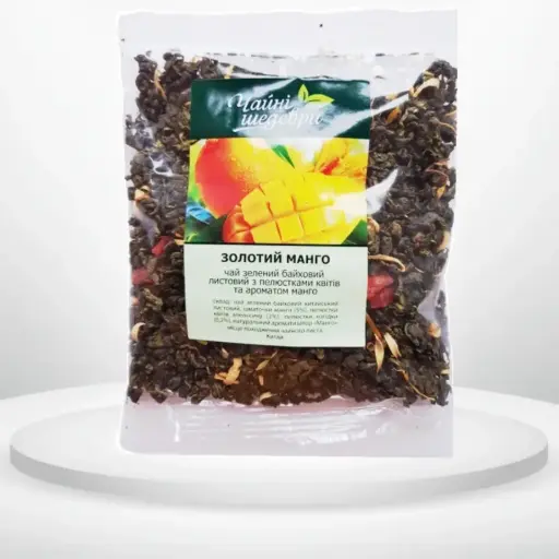 Чай зелений Чайні шедеври золотий манго 100 г