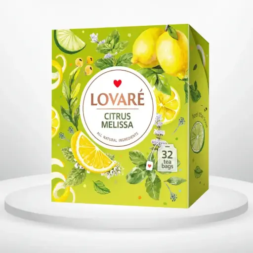 Чай Lovare Цитрусова меліса 32 пак