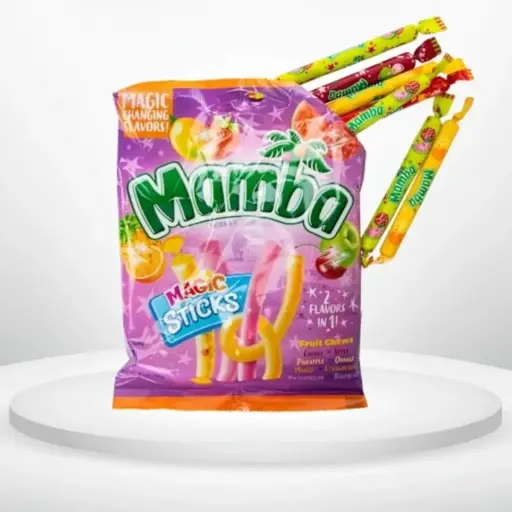 Цукерки жувальні Mamba Magic Sticks 370 г