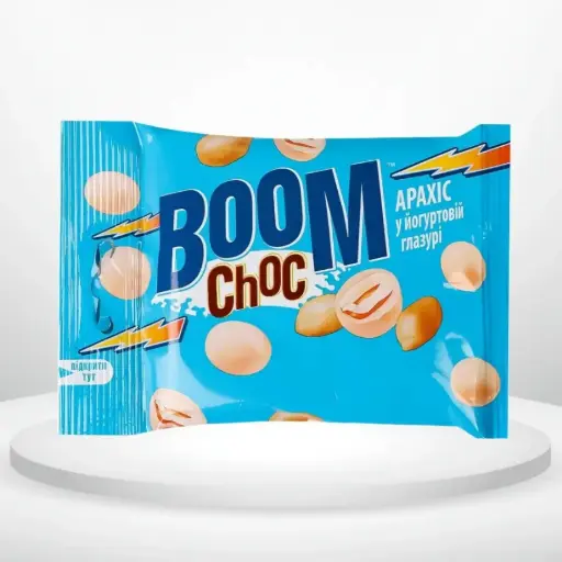 Драже Boom Choc арахіс у йогуртовій глазурі 90 г