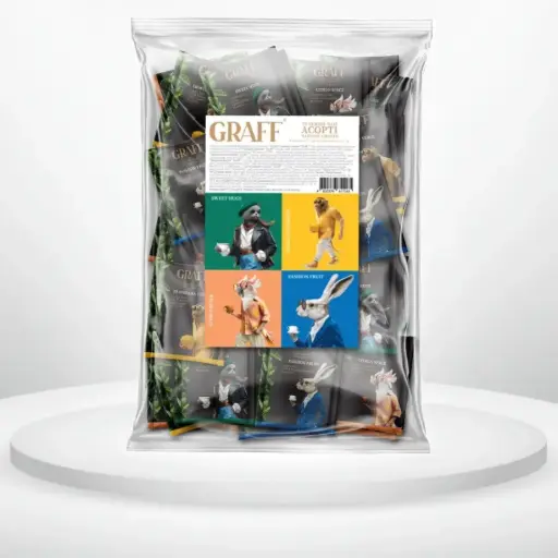 Чай зелений Graff Асорті 48 пакетиків 