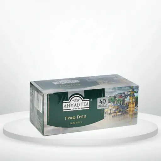  Чай чорний Ahmad Tea Граф Грей(бергамот) 40 пак