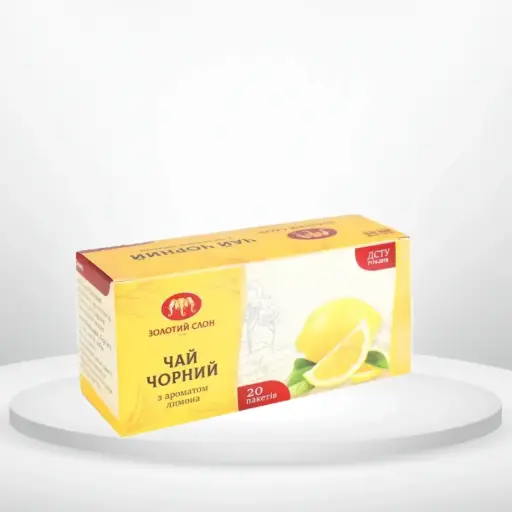Чай чорний Золотий Слон Лимон 20 пак