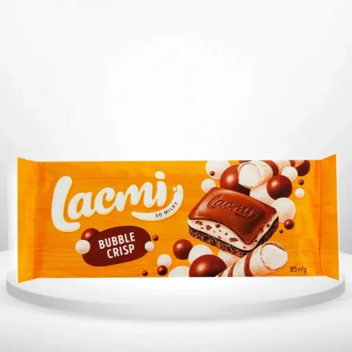 Шоколад пористий Roshen Lacmi Fun&Crispy з молочною начинкою та рисовими кульками 85 г