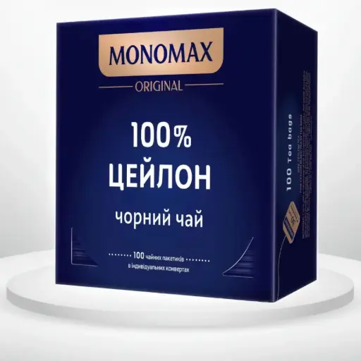 Чай чорний Monomax 100% Цейлон 100 пакетиків