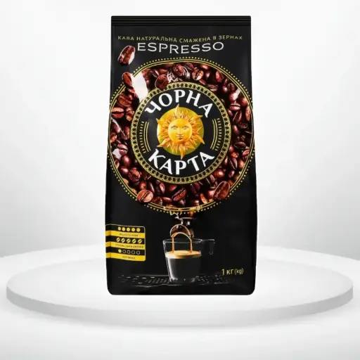 Кава в зернах Чорна карта Espresso 1 кг